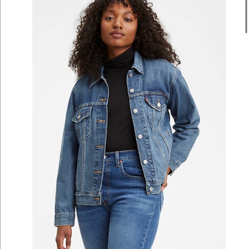 NWT S Levi’s Premium Ex-Boyfriend Trucker Jacket Small